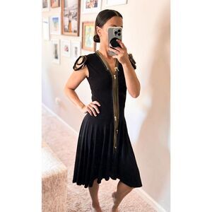 Sohung Designs Zipper‎ Adaire Evening Dress in Black Size Small